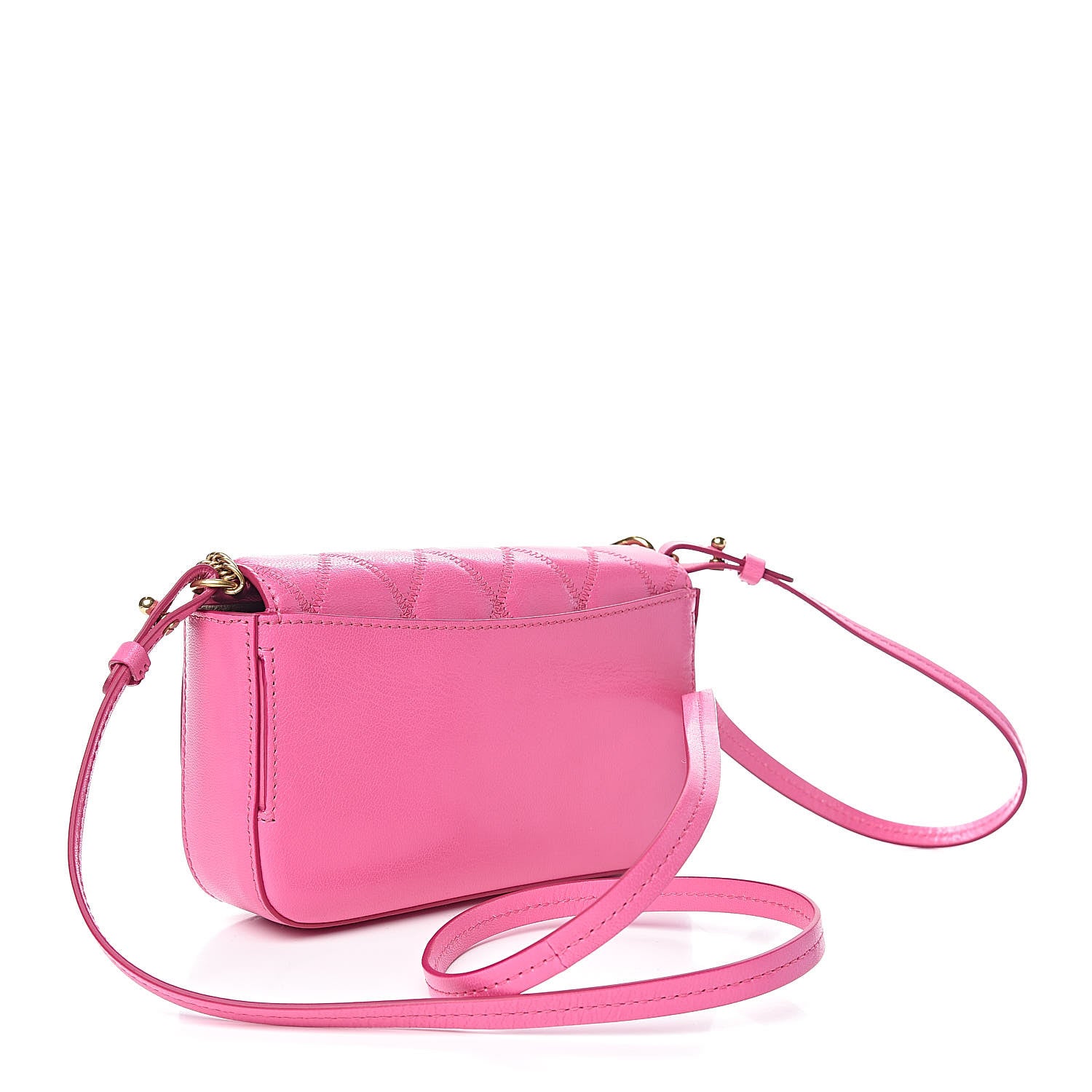 Givenchy Goatskin Quilted GV3 Mini Pocket Convertible Bag Pink 3 of 10