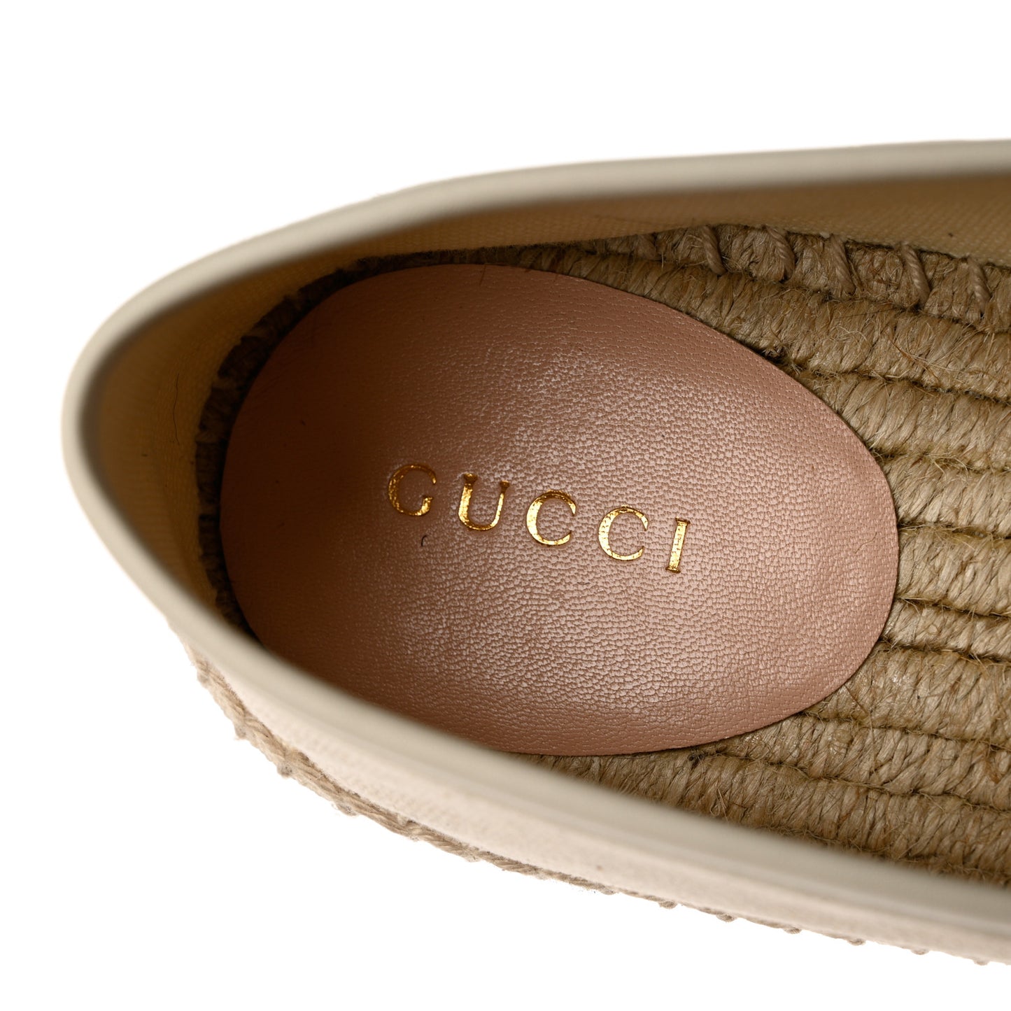 Canvas Logo Espadrilles 38.5 Greggio White