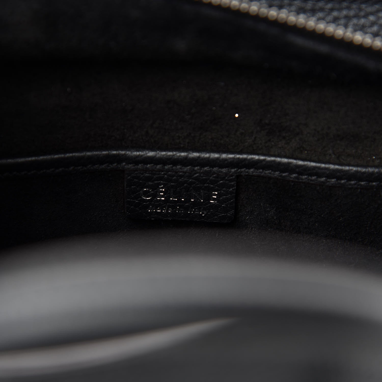 Celine Drummed Calfskin Nano Luggage Black 15 of 16