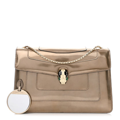 Bulgari Metallic Calfskin Serpenti Forever Crossbody Bag Bronze 1 of 13
