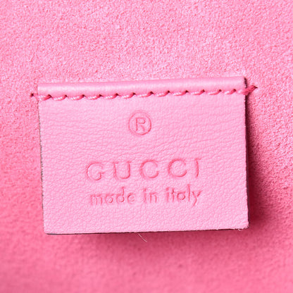 Gucci GG Supreme Monogram Suede Pierced Heart Embroidered Medium Dionysus Shoulder Bag Beige Ebony Pink Tropical Flower 8 of 19