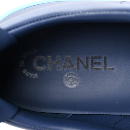Chanel Calfskin Mens Sneakers 46 Navy 9 of 9