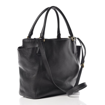 Prada Vitello Daino Shoulder Bag Black 3 of 17
