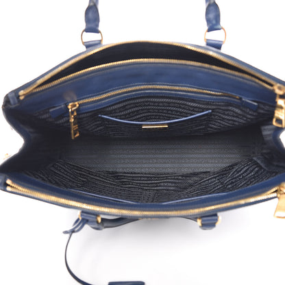 Prada Saffiano Medium Galleria Double Zip Tote Bluette 5 of 21