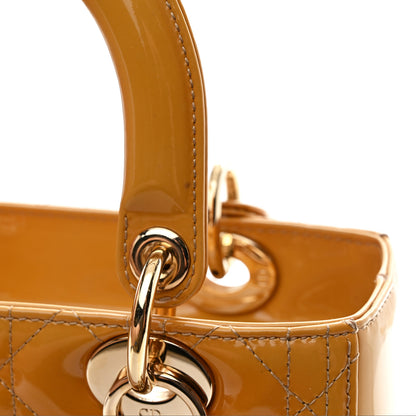 Christian Dior Patent Cannage Medium Lady Dior Dark Beige 12 of 12