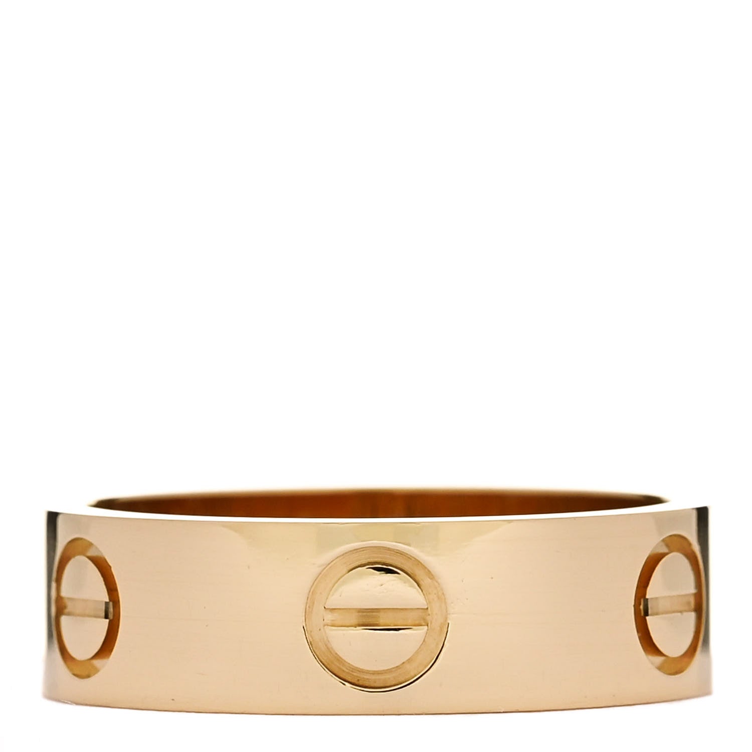 Cartier 18K Yellow Gold 5.5mm LOVE Ring 53 6.5 3 of 4