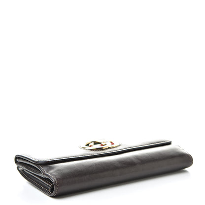 Gucci Calfskin Britt Continental Wallet Brown 4 of 12