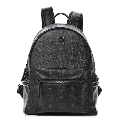 MCM Visetos Small Side Stud Stark Backpack Black 1 of 13