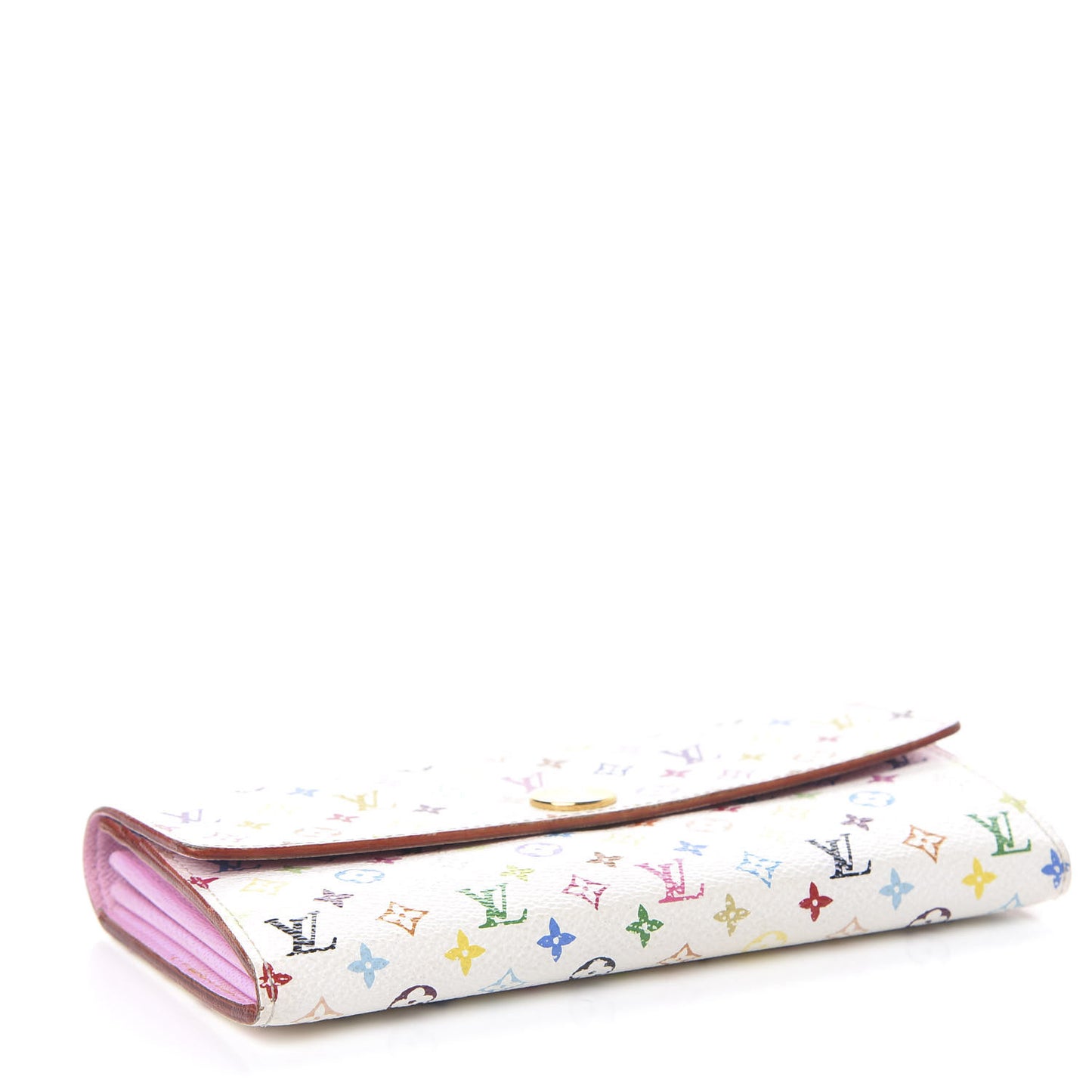 Monogram Multicolor Sarah Wallet White Litchi