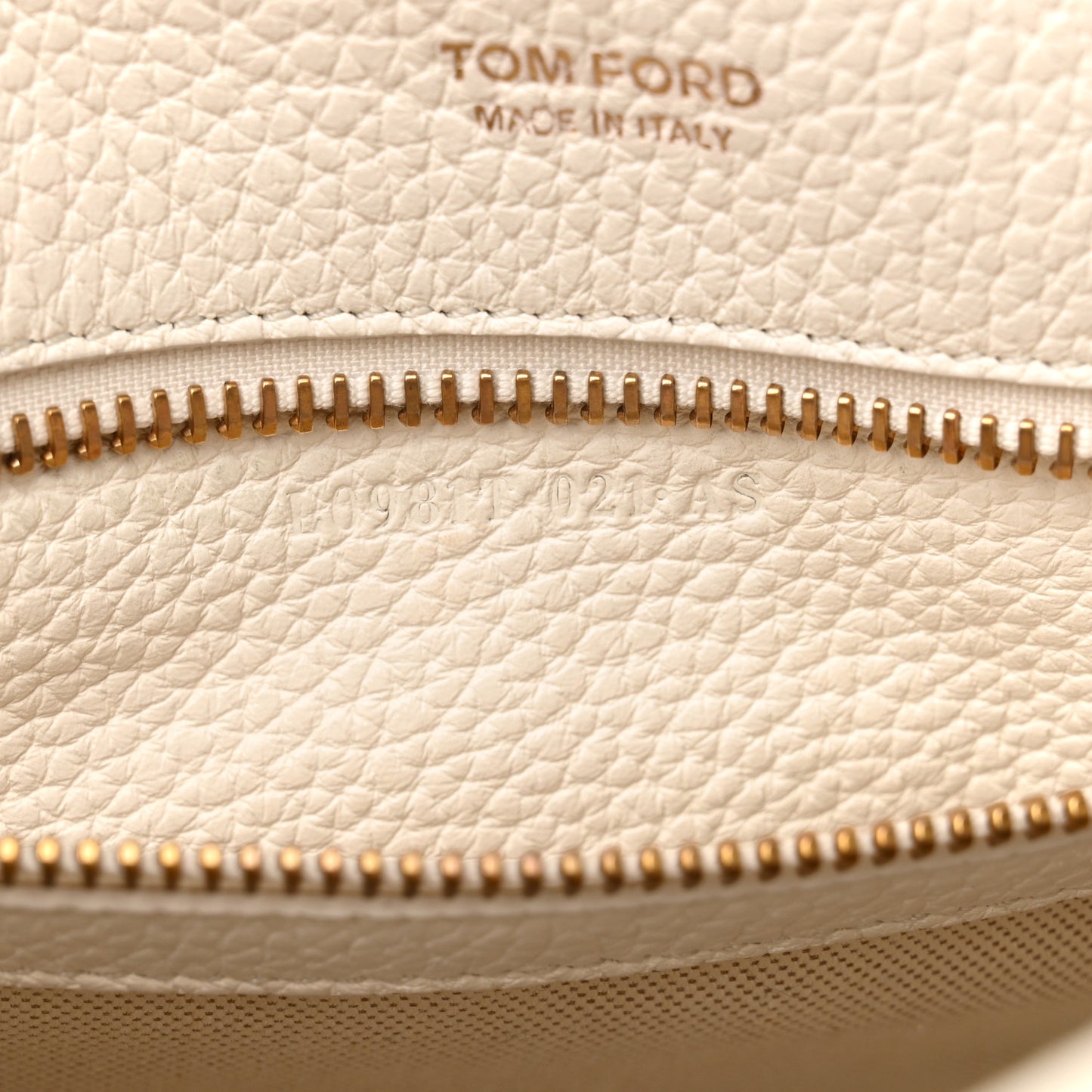 Grained Calfskin Large T Clasp Tara Crossbody Bag White