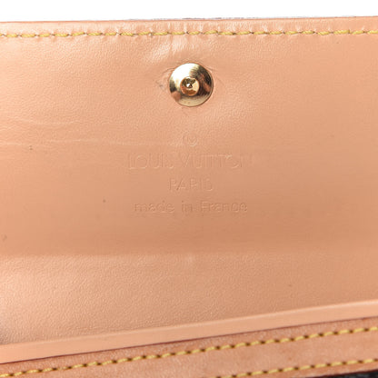 Louis Vuitton Monogram Multicolor Porte-Monnaie Plat Coin Purse Black 10 of 11