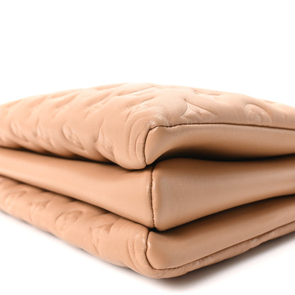 Louis Vuitton Lambskin Embossed Monogram Coussin PM Camel 9 of 9