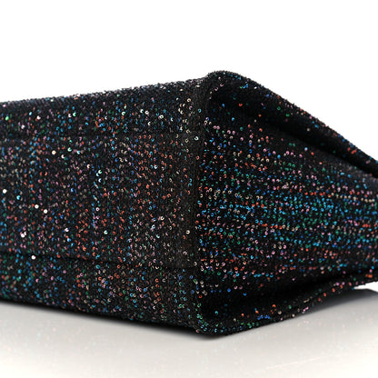 Chanel Calfskin Sequin Small Deauville Tote Black 9 of 9