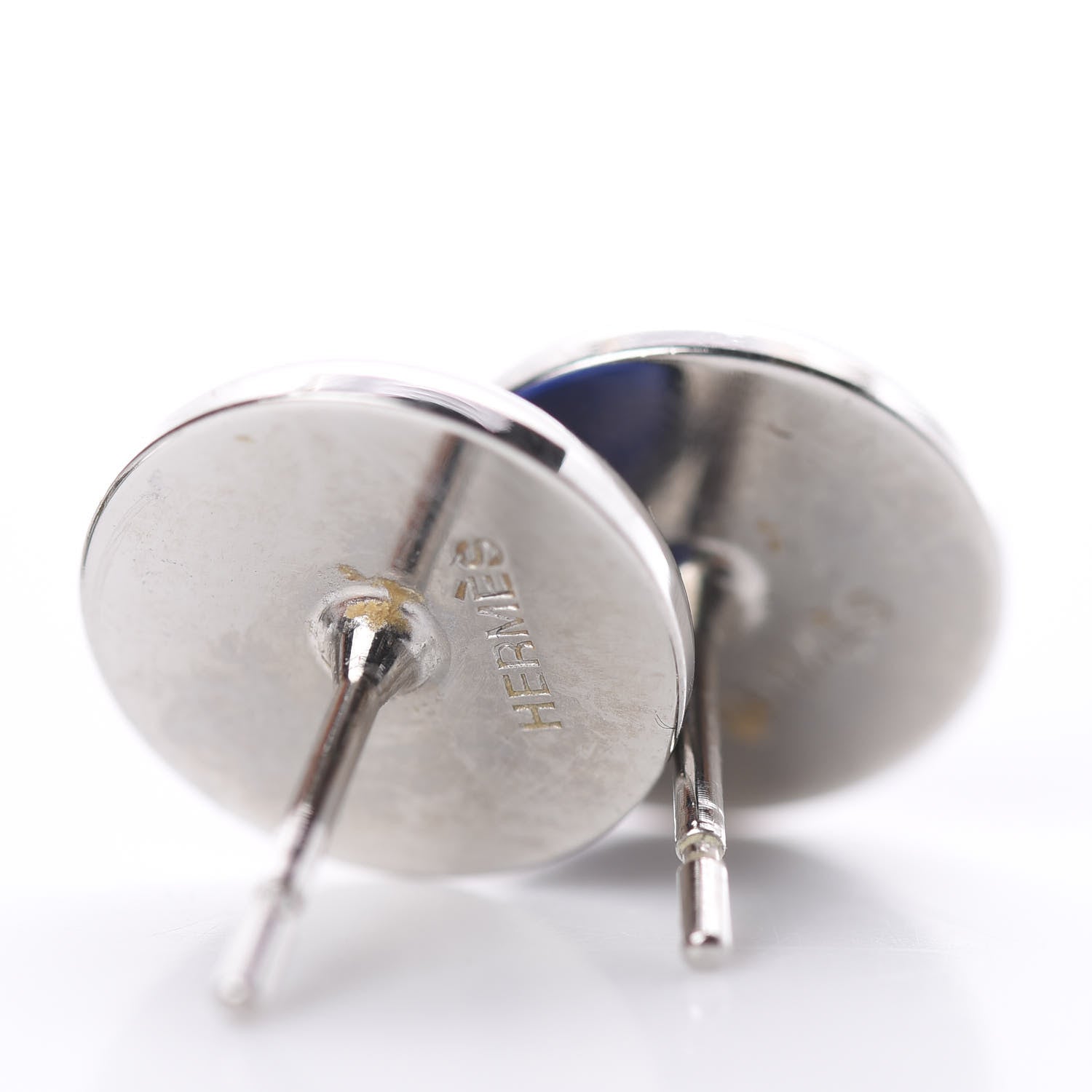 Hermes Enamel Eclipse Earrings Bleu Royal 4 of 4