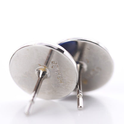 Hermes Enamel Eclipse Earrings Bleu Royal 4 of 4