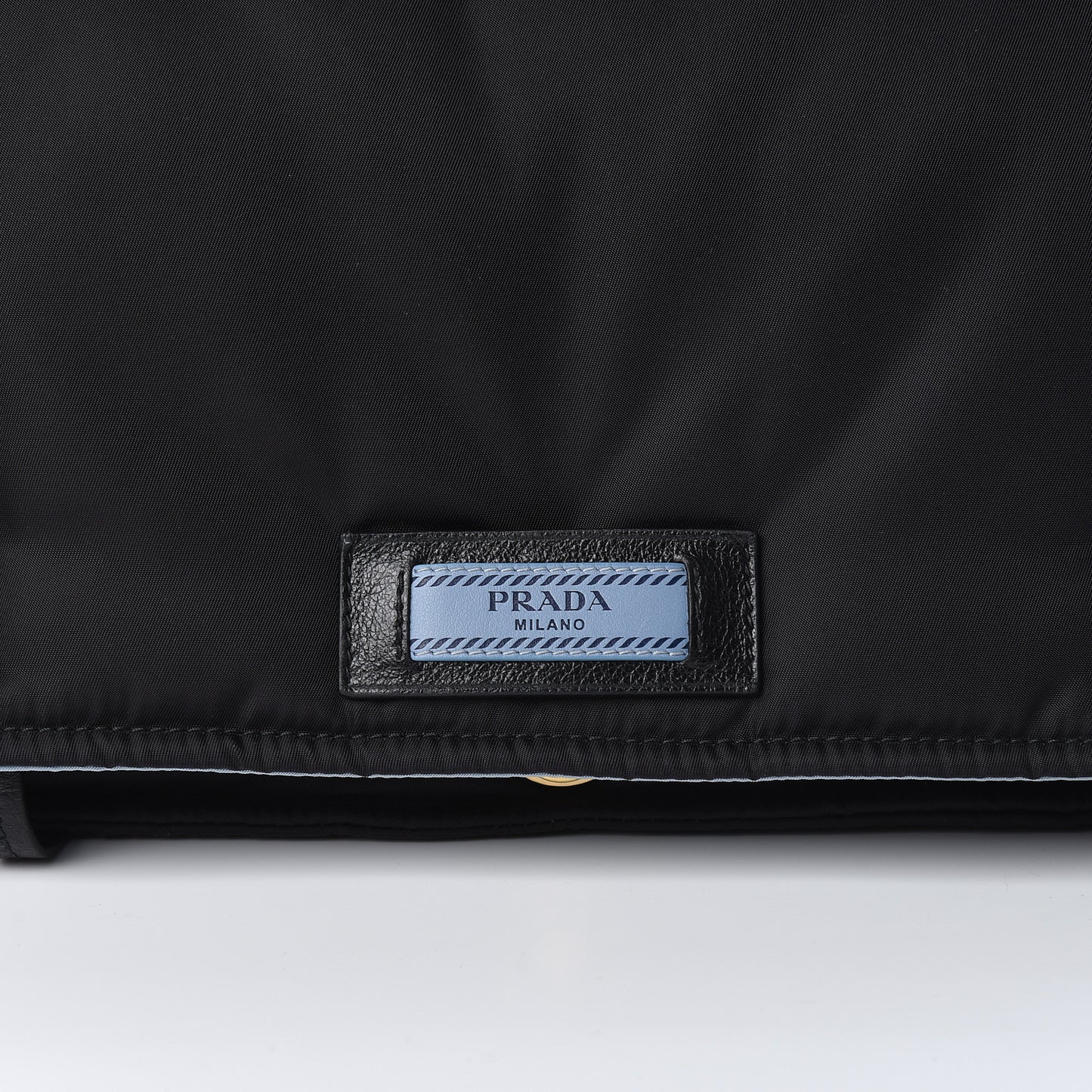 Tessuto Nylon Etiquette Flap Black Soleil