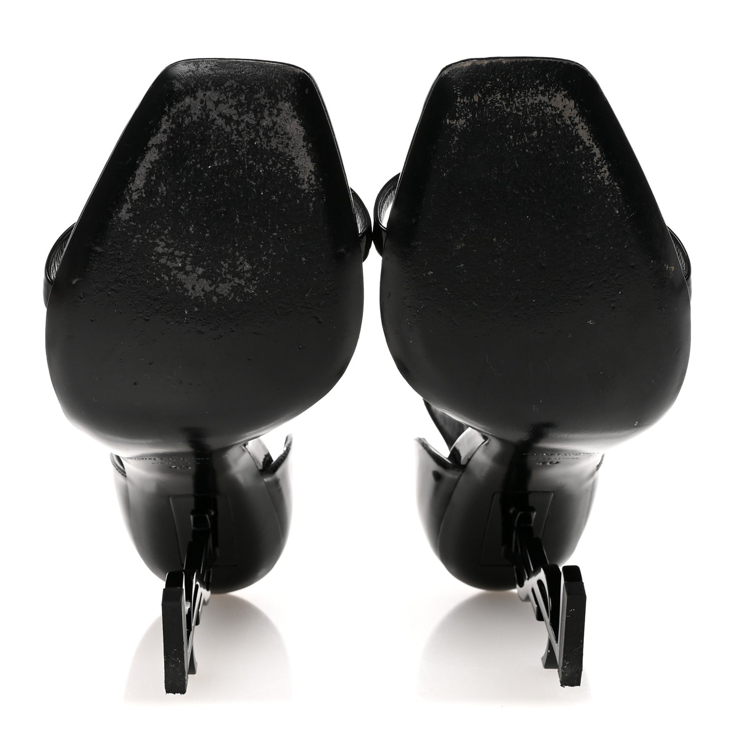 Patent Calfskin Opyum 110 Sandals 40 Black