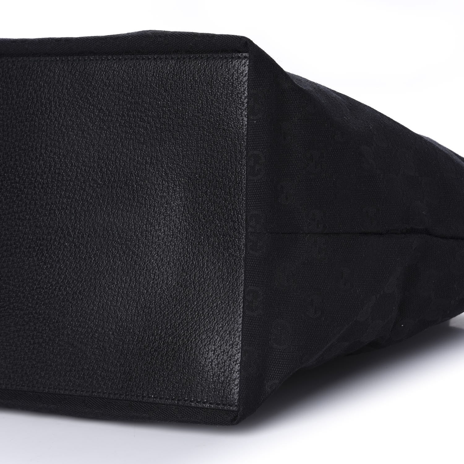 Gucci GG Monogram Medium Web Handle Bucket Tote Black 7 of 10