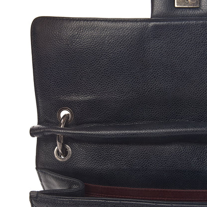 Chanel Caviar Quilted Large Retro Class Flap Dark Navy Blue 8 of 16