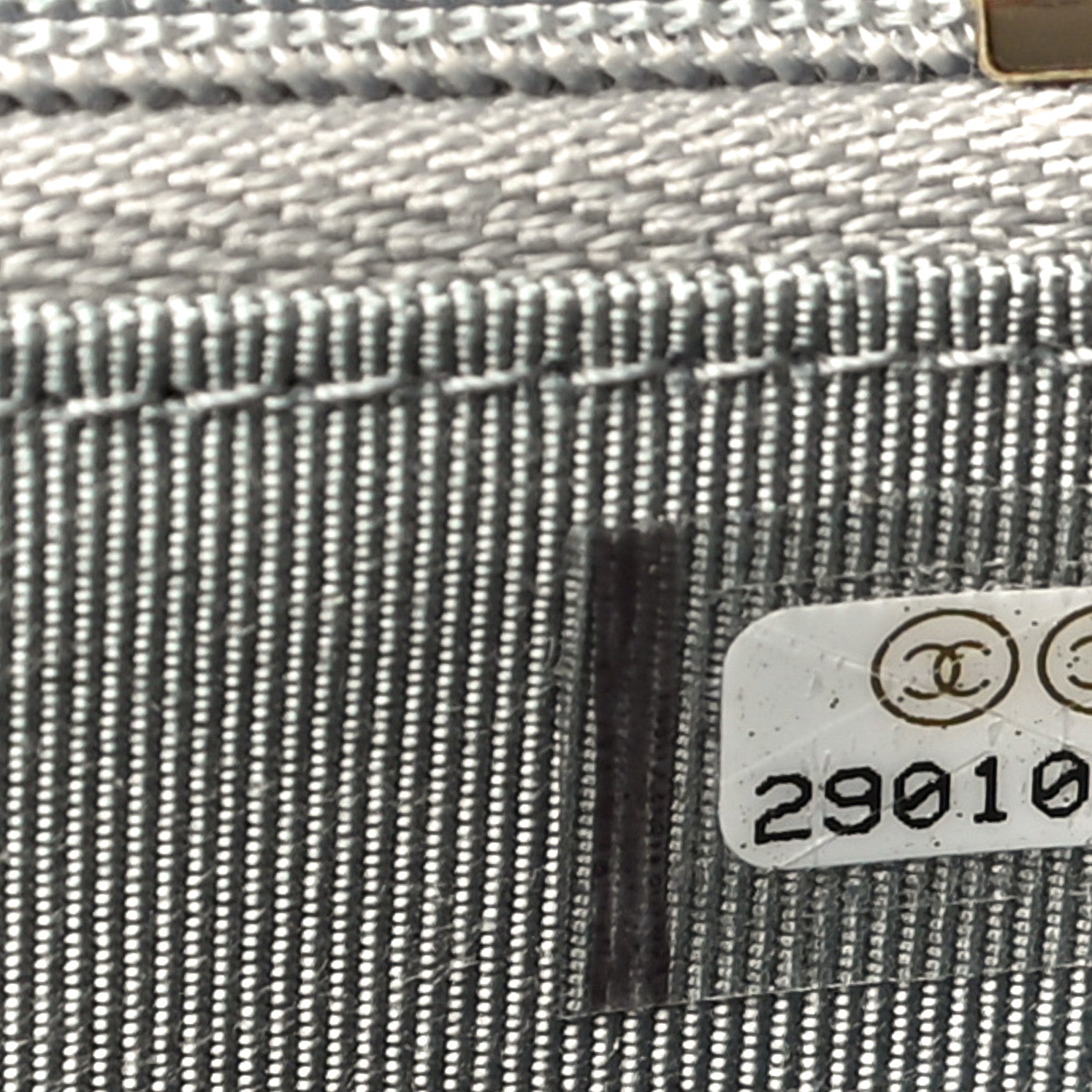 Chanel Caviar Quilted Small Gusset Zip Around Wallet Grey 8 of 12