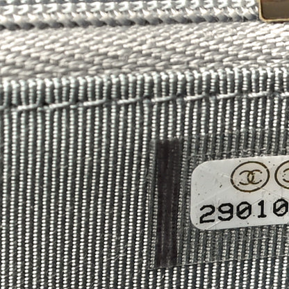 Chanel Caviar Quilted Small Gusset Zip Around Wallet Grey 8 of 12
