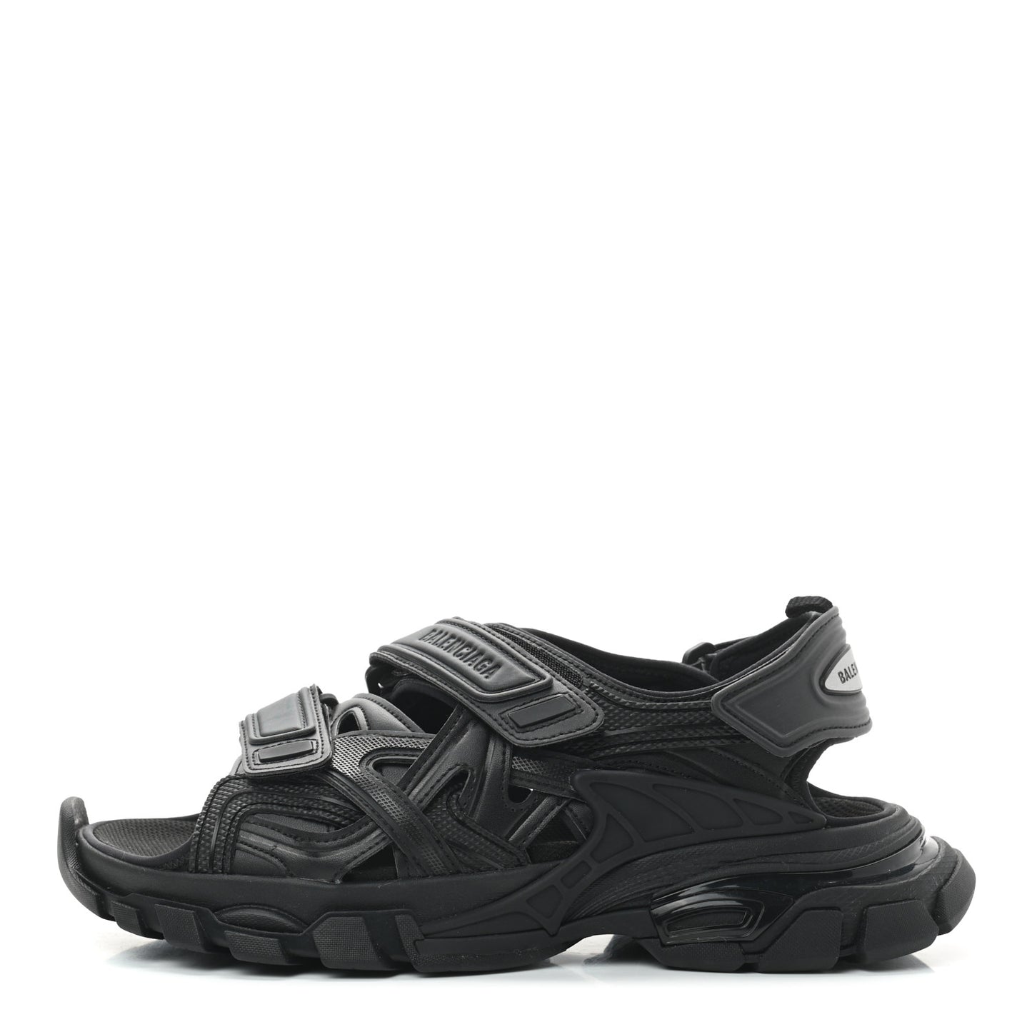 Neoprene Rubber Mens Track Sandals 41 Black