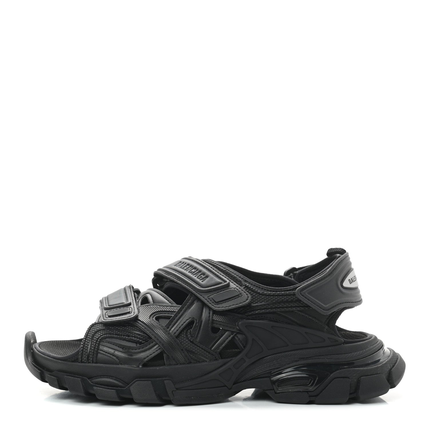 Balenciaga Neoprene Rubber Mens Track Sandals 41 Black 1 of 7