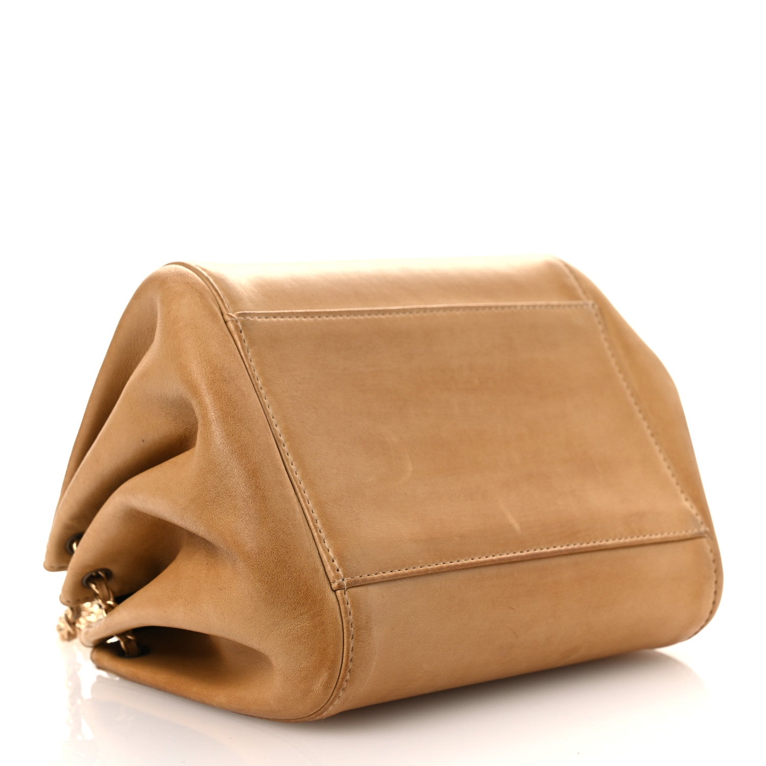Chanel Lambskin Chocolate Bar Accordion Reissue Flap Beige 4 of 16