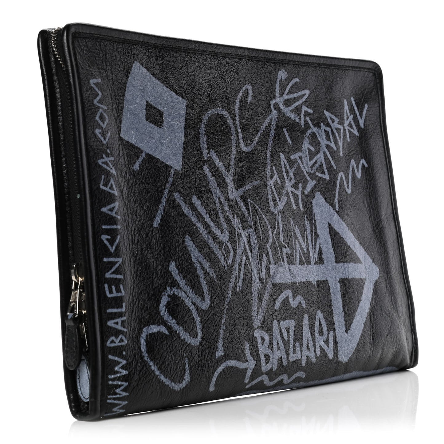 Agneau Arena Graffiti All Over Bazar Pouch Black White