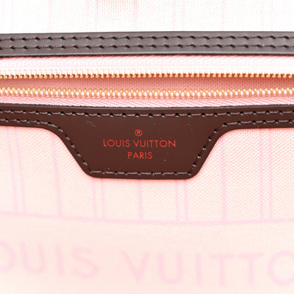 Louis Vuitton Damier Ebene Neo Neverfull MM Rose Ballerine 7 of 10