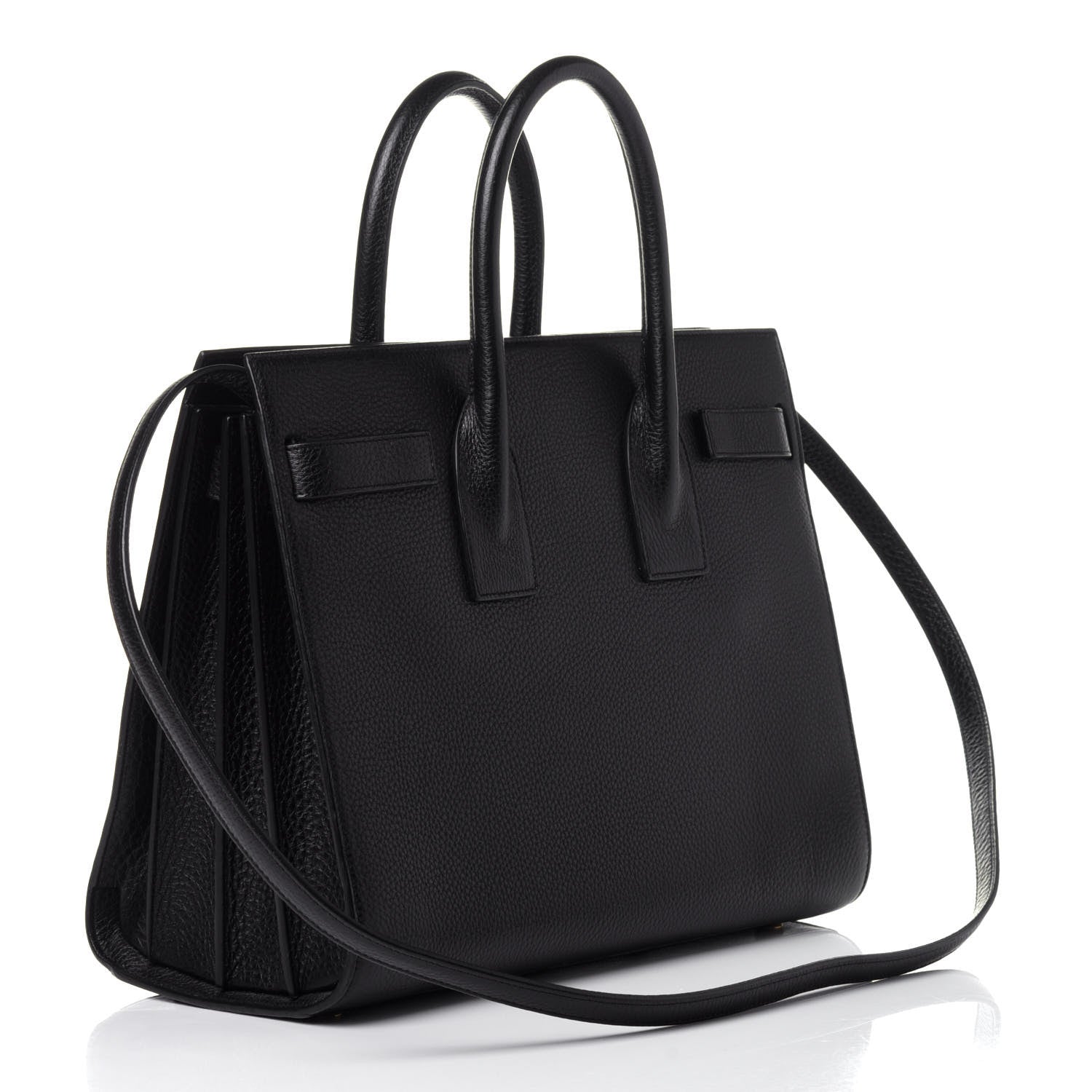 Saint Laurent Grained Calfskin Small Sac De Jour Black 4 of 13