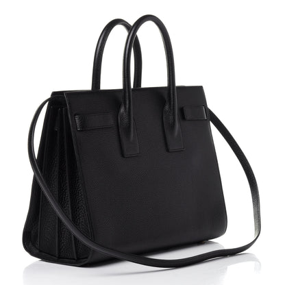 Saint Laurent Grained Calfskin Small Sac De Jour Black 4 of 13