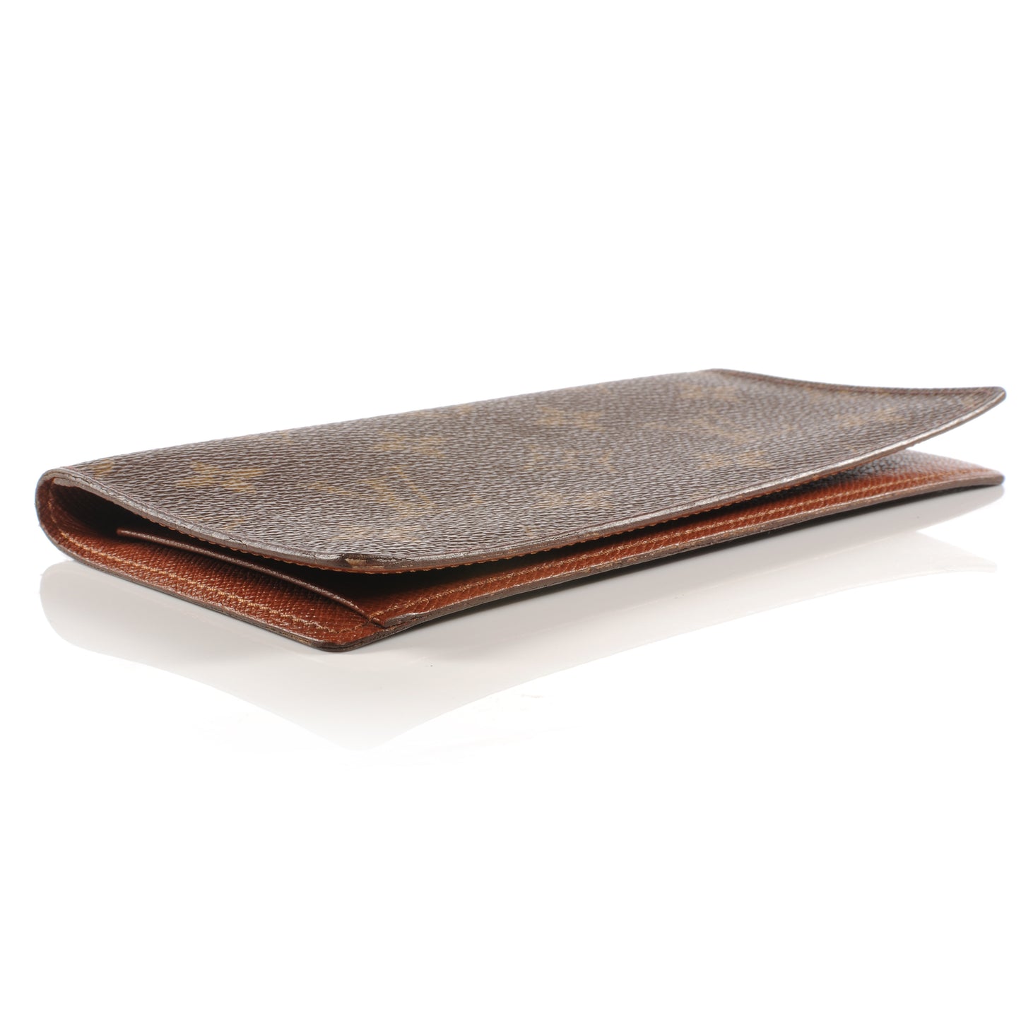 Monogram Simple Checkbook Holder Wallet