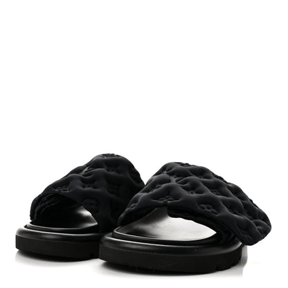 Louis Vuitton Technical Fabric Embossed Monogram Pool Pillow Comfort Mules 36 Black 4 of 7