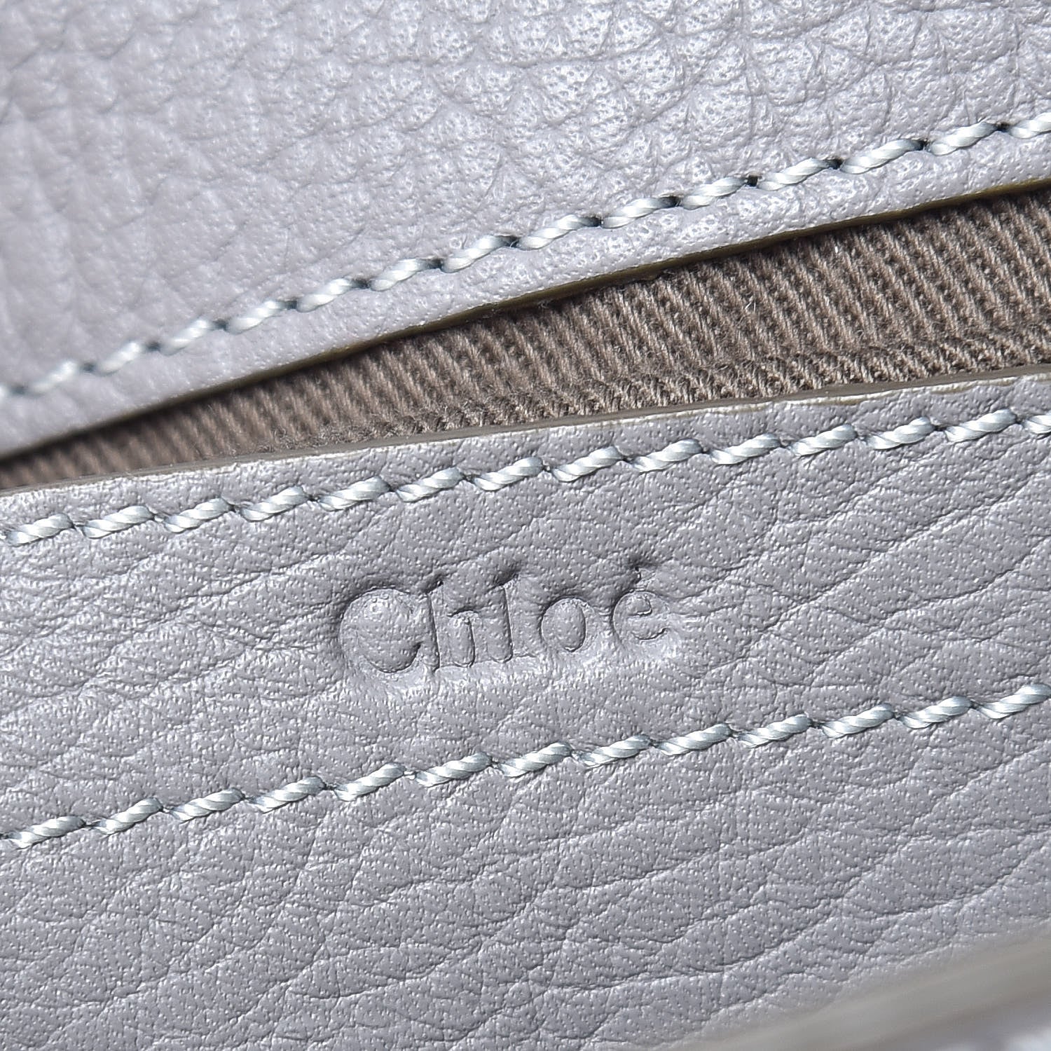 Chloe Calfskin Mini Marcie Round Crossbody Bag Cashmere Grey 6 of 7