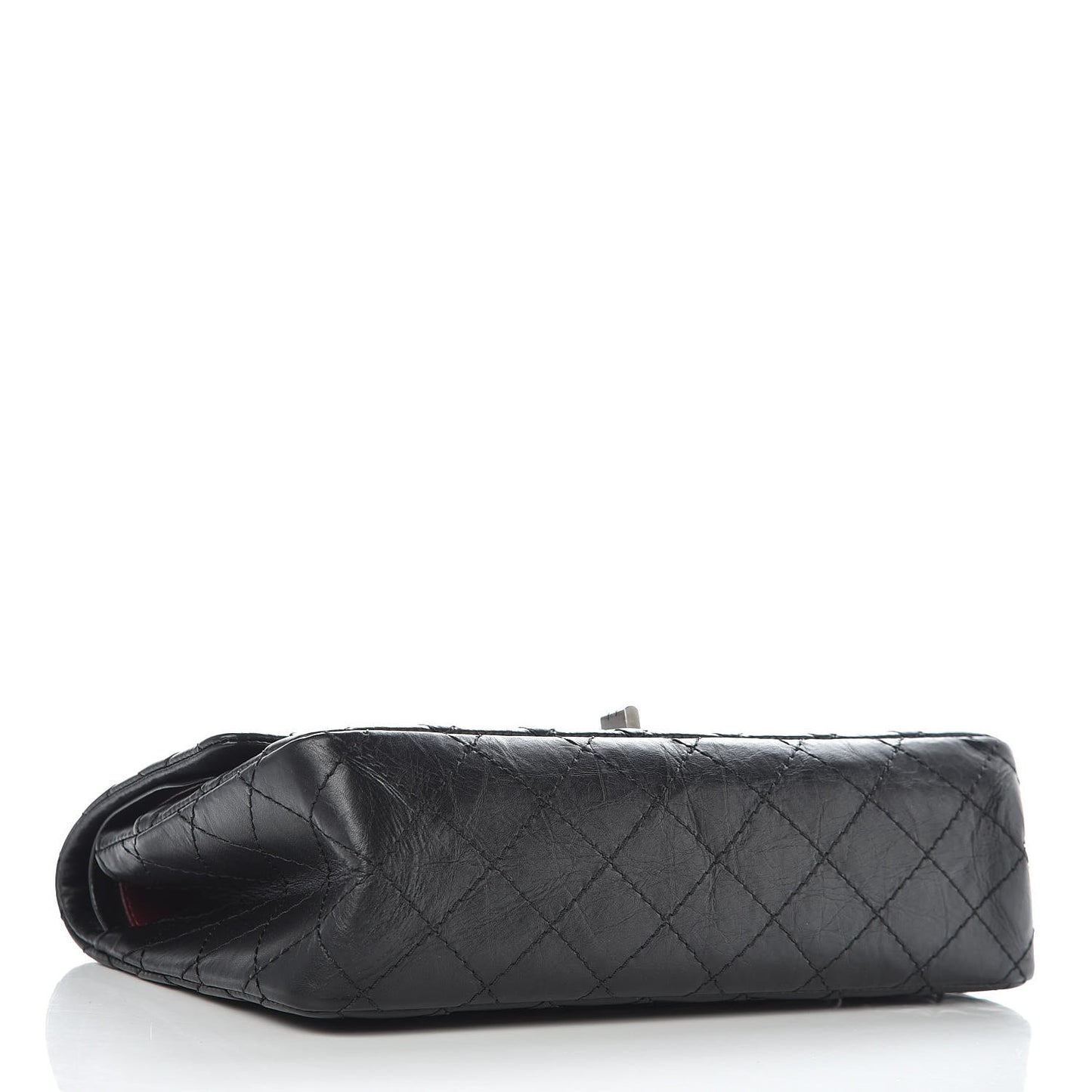 Aged Calfskin Quilted 2.55 Reissue 225 Flap Black