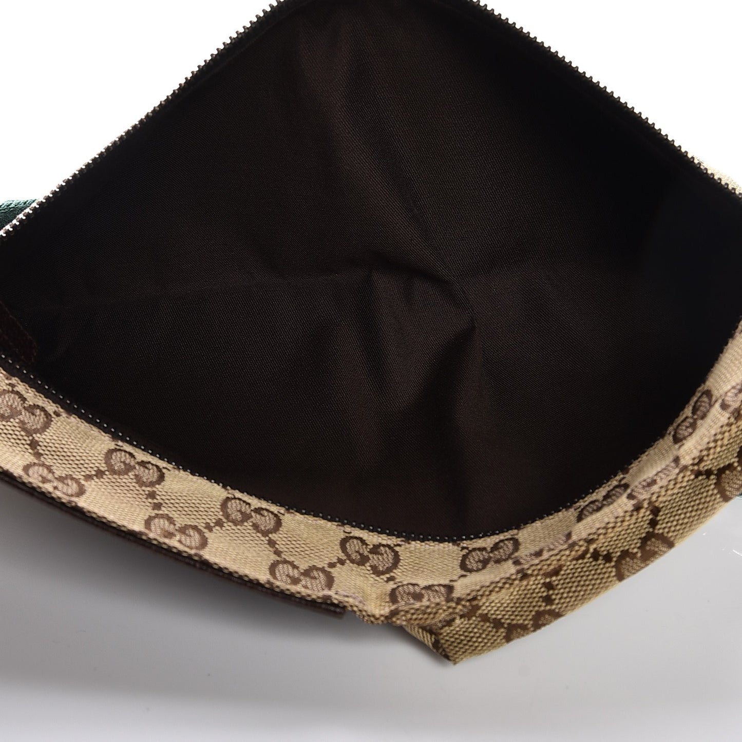 Monogram Web Belt Bag Dark Brown