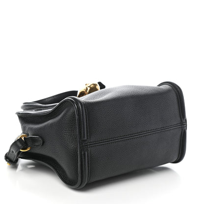 Alexander McQueen Pebbled Calfskin Mini Skull Padlock Zip Around Tote Black 4 of 9