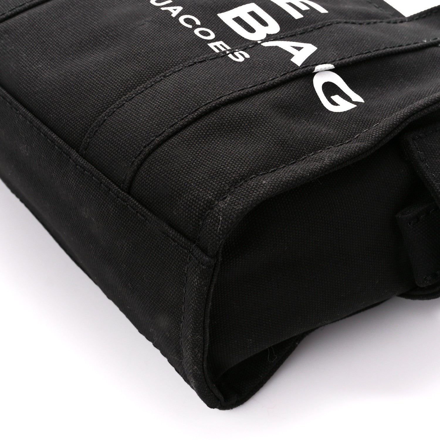 Marc Jacobs Cotton Canvas Small The Tote Bag Black 9 of 10