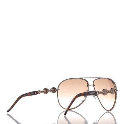 Gucci Marina Chain Aviator Sunglasses GG 4225/S Gold Brown 4 of 7