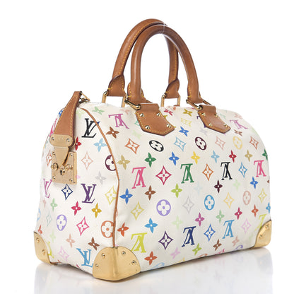 Louis Vuitton Monogram Multicolor Speedy 30 White 2 of 9