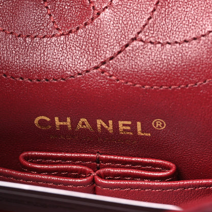Chanel Lambskin Quilted Crush 2.55 Reissue 225 Flap Dark Burgundy 7 of 12