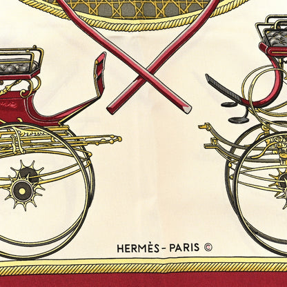 Hermes Silk Les Voitures A Transformation Scarf 90 2 of 3