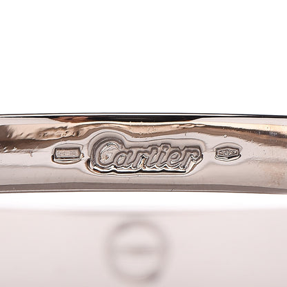 Cartier 18K White Gold LOVE Bracelet 19 5 of 7