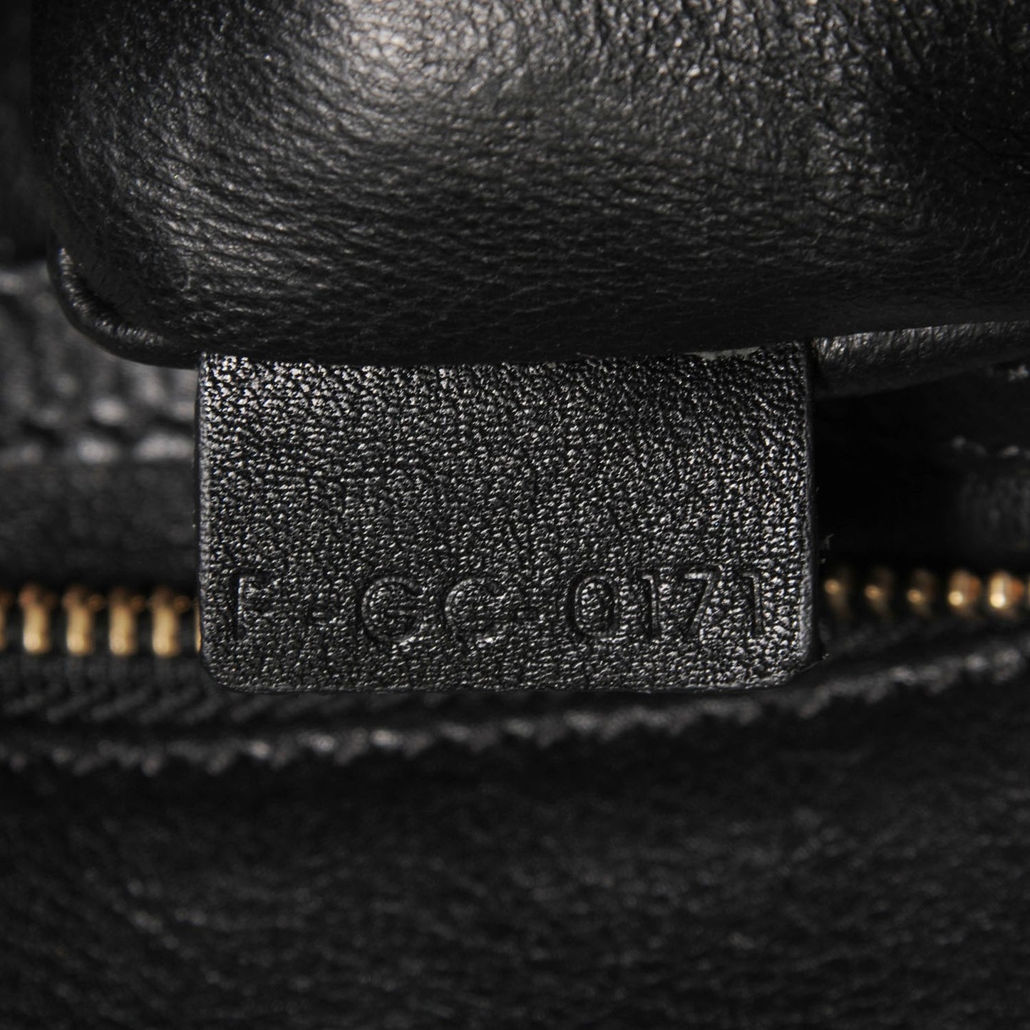 Calfskin Curly Lamb Medium Trapeze Black