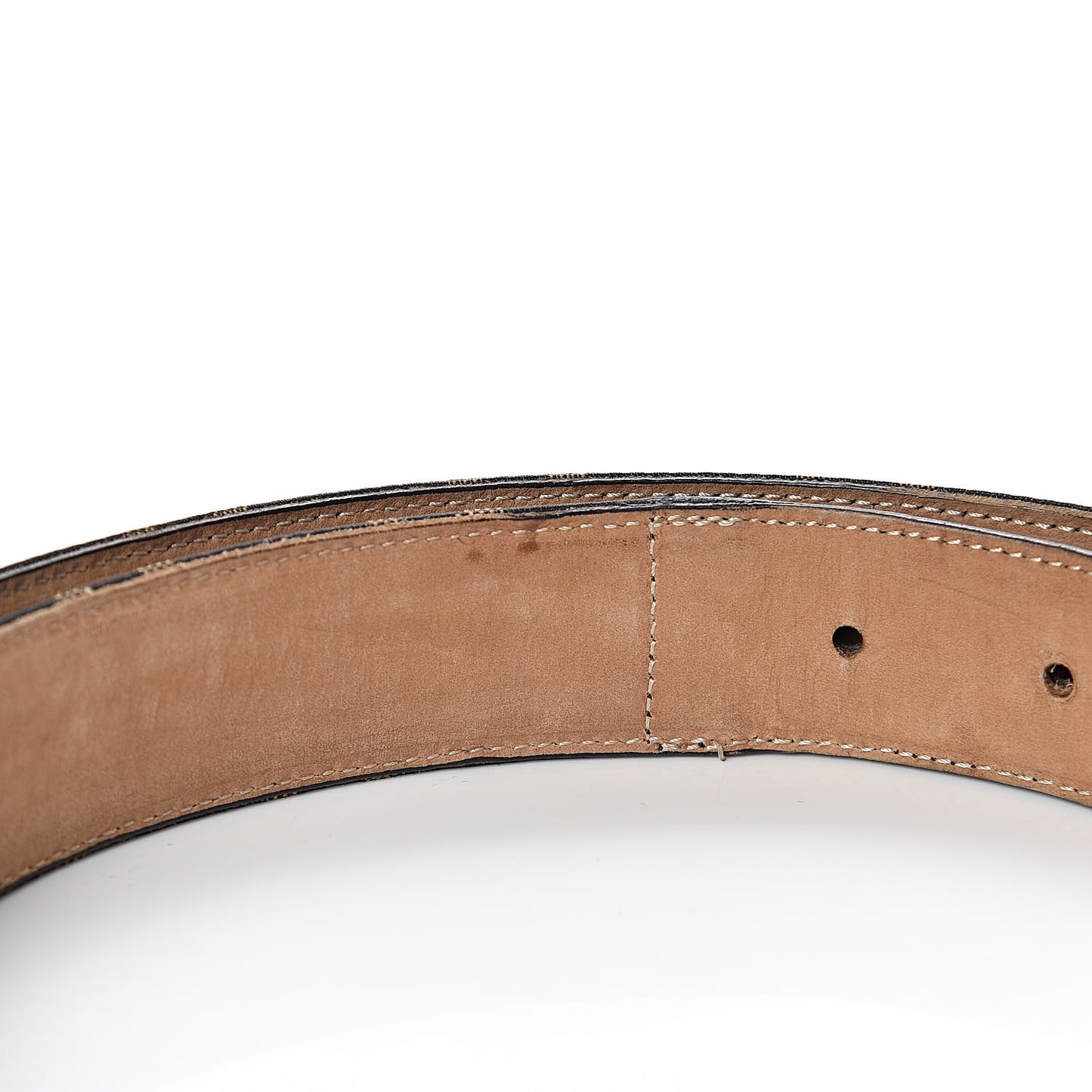 Zucca FF Buckle Belt 48 Tobacco