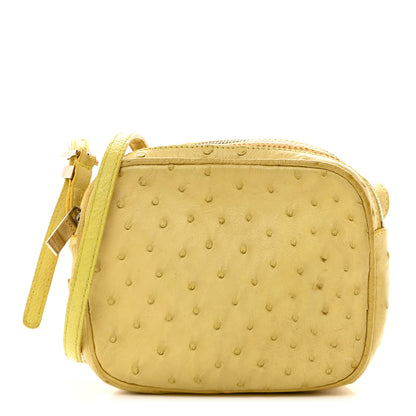 The Row Ostrich Lizard Mini Twin Crossbody Bag Yellow 1 of 10