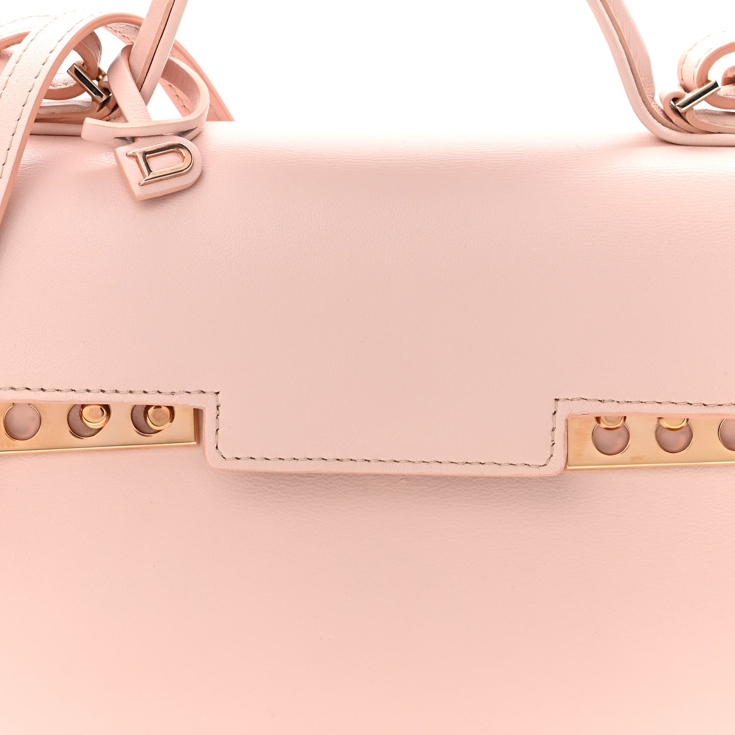 Delvaux Smooth Calfskin Mini Tempete Satchel Nude 8 of 10