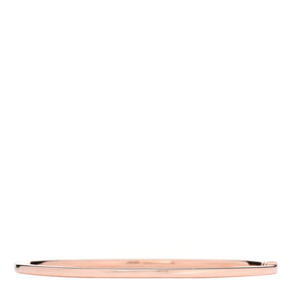 Tiffany 18K Rose Gold Diamond Metro Hinged Bangle Bracelet 2 of 4