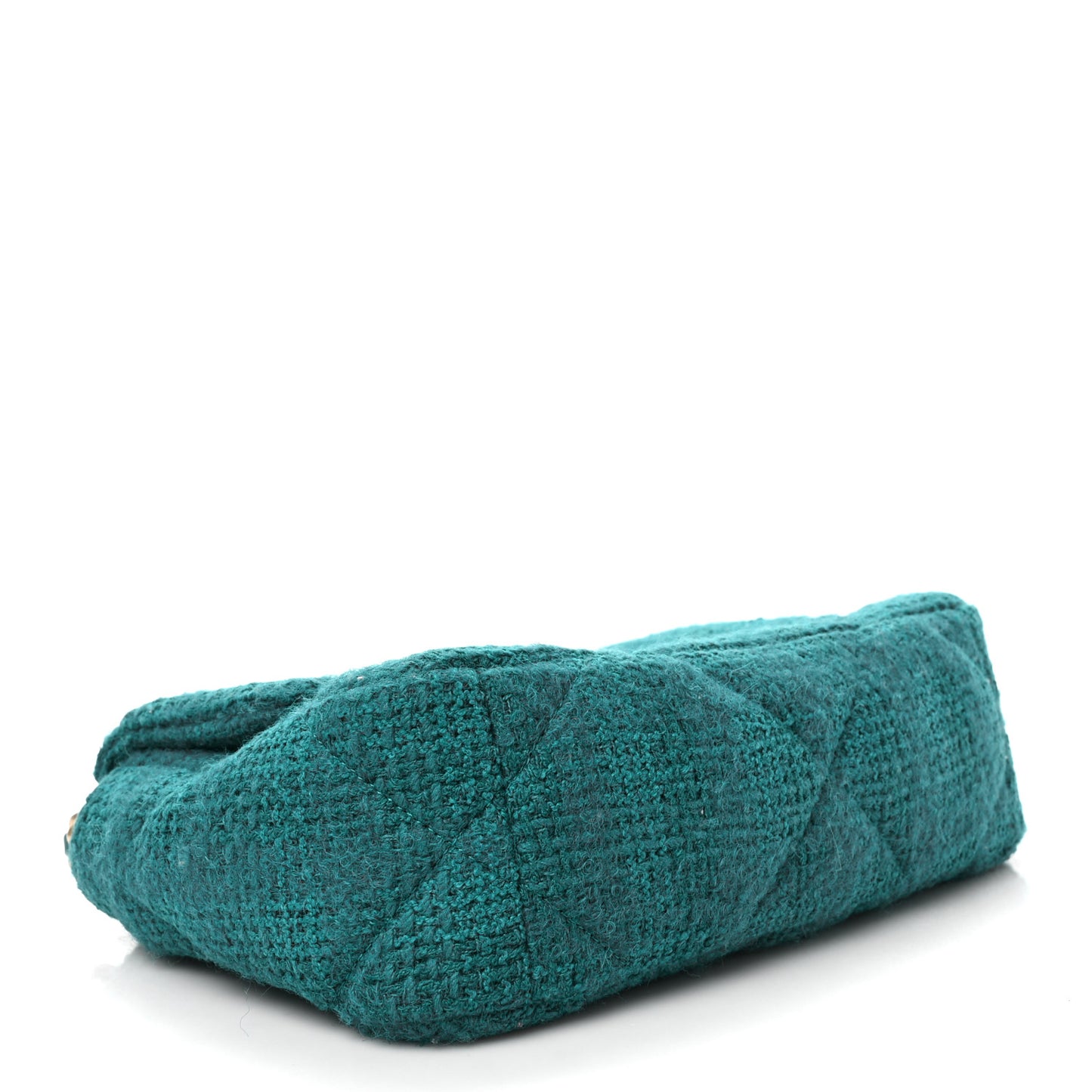 Tweed Quilted Medium Chanel 19 Flap Green